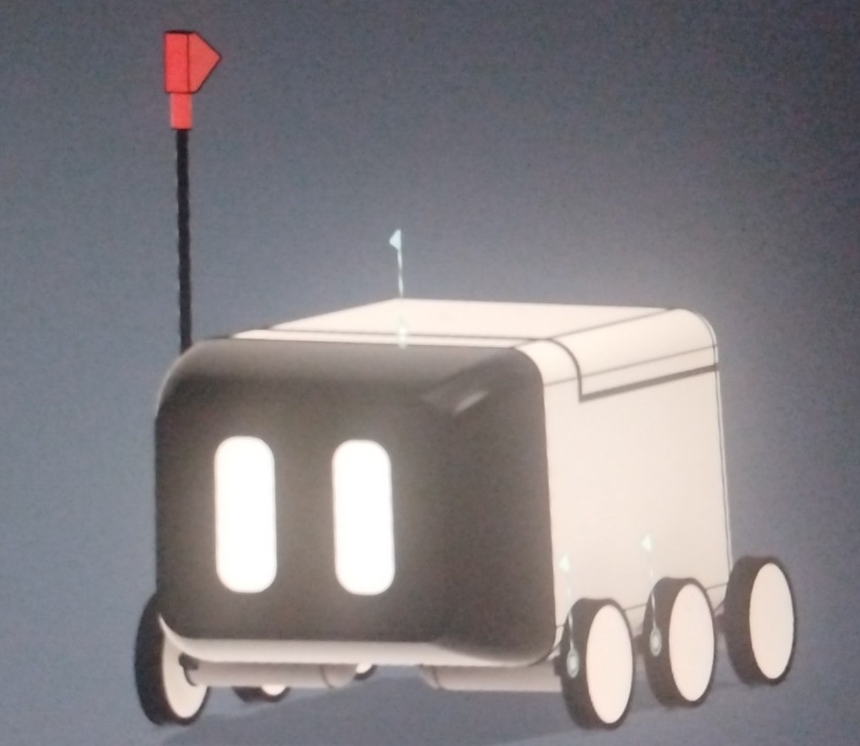 CAD render of the CosmoRover delivery robot